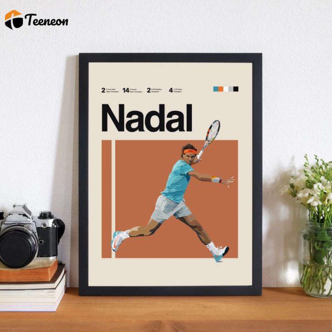 Rafael Nadal Inspired Poster For Home Decor Gift 1