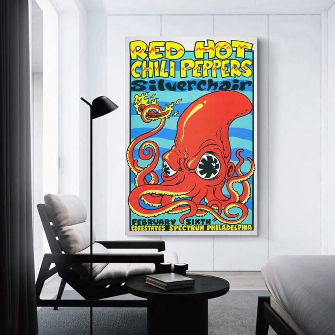 Red Hot Chili Peppers Poster For Home Decor Gift, Wall Art Decor, Living Room Bedroom Decoration 2