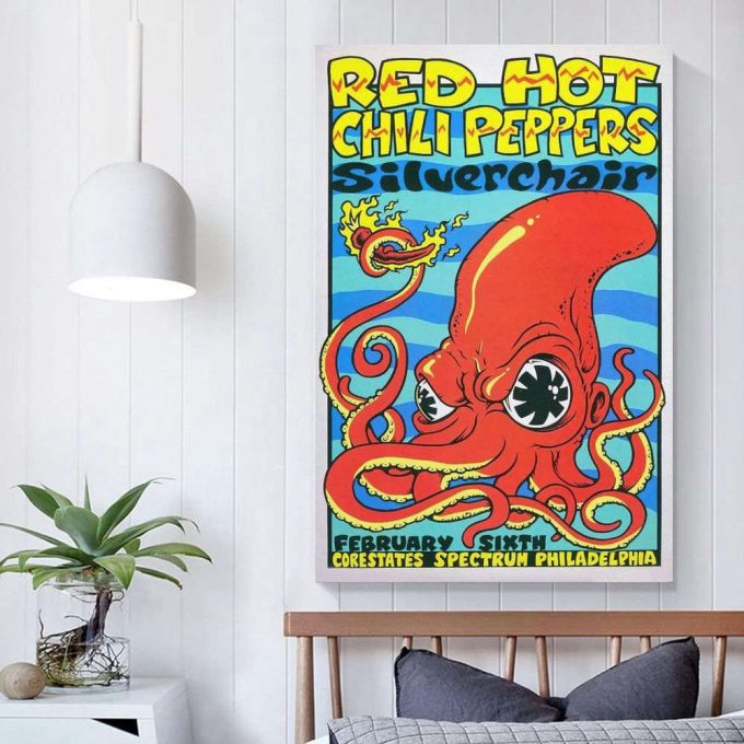 Red Hot Chili Peppers Poster For Home Decor Gift, Wall Art Decor, Living Room Bedroom Decoration 3