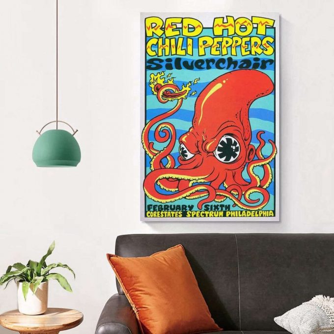 Red Hot Chili Peppers Poster For Home Decor Gift, Wall Art Decor, Living Room Bedroom Decoration 4