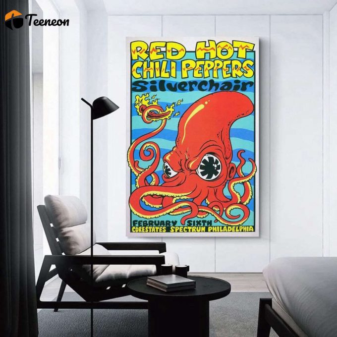 Red Hot Chili Peppers Poster For Home Decor Gift, Wall Art Decor, Living Room Bedroom Decoration 1