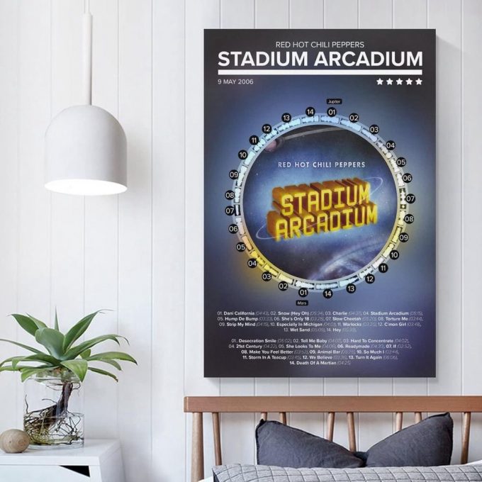 Red Hot Chili Peppers - Stadium Arcadium Poster For Home Decor Gift, Music Poster For Home Decor Gift, Rhcp Poster For Home Decor Gift 3