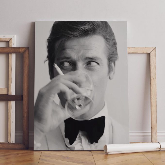 Roger Moore James Bond 007 Poster For Home Decor Gift 2