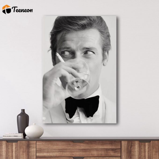 Roger Moore James Bond 007 Poster For Home Decor Gift 1