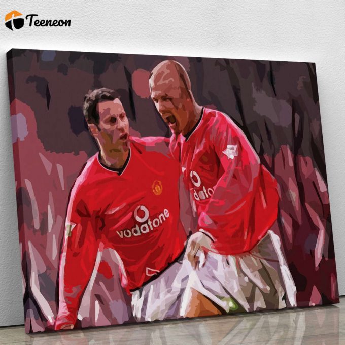 Ryan Giggs And David Beckham Canvas Print Or Poster For Home Decor Gift 7354 1