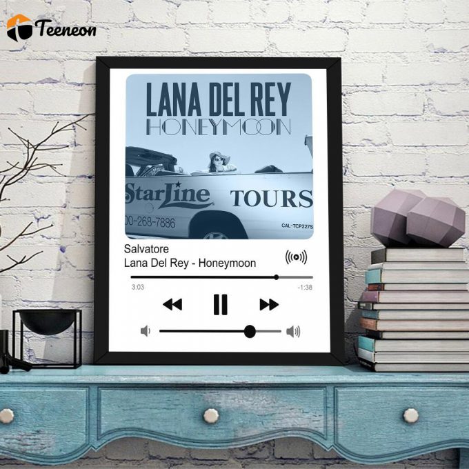 Salvatore Lana Del Rey Honeymoon Album Art Book Canvas Print Vintage Graphic Music Gifts Fan Poster For Home Decor Gift For Home Decor Gift 1