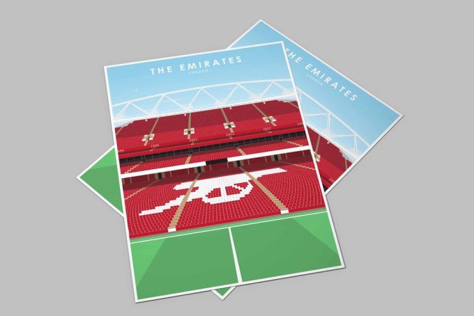 The Emirates, Arsenal Stadium Poster For Home Decor Gift 2