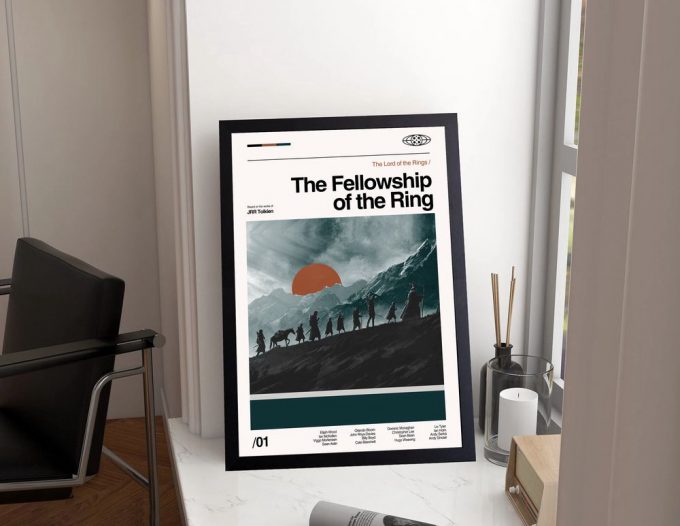 The Fellowship Of The Ring – Lord Of The Rings – Retro Movie Poster For Home Decor Gift