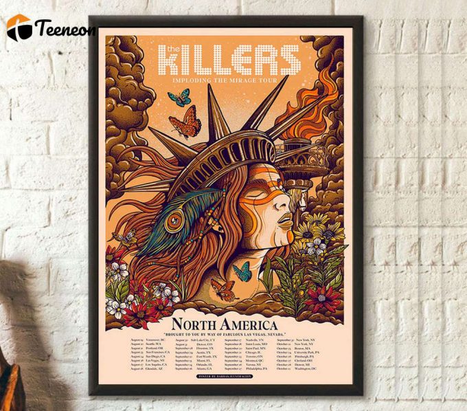 The Killers Imploding The Mirage Tour 2022 Poster For Home Decor Gift 1