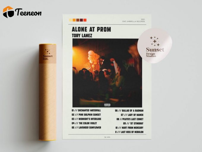 Tory Lanez Poster For Home Decor Gift // Alone At Prom // Music Poster For Home Decor Gift // Album Cover 1