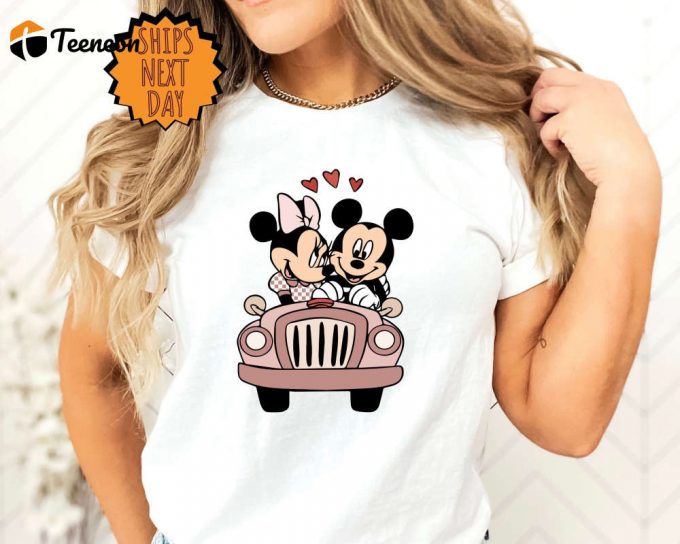 Valentine Day Mickey And Minnie Shirt, Disney Valentines Day Shirt, Disney Valentine Love Gift Shirt, Mickey Minnie Valentine Gift Shirt 1