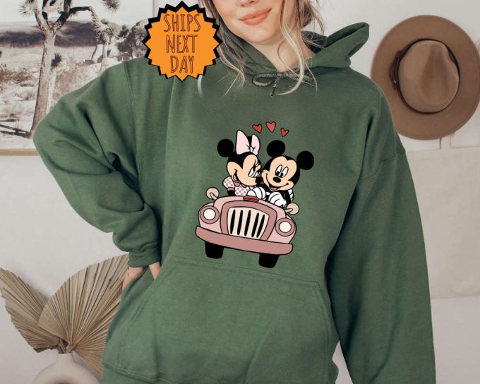 Valentine Day Mickey And Minnie Sweatshirt, Disney Valentines Day Hoodie, Disney Valentine’S Day Shirt, Mickey Minnie Valentine Gift Sweater