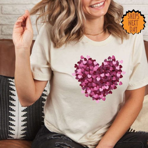 Valentine Hearts Shirt ,Cute Hearts Shirt, Gift for Her, Love Shirt, Love Shirt, Gift For Mom, Heart Love Shirt, Valentine Love Hearts Shirt