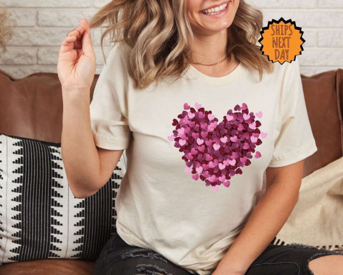 Valentine Hearts Shirt ,Cute Hearts Shirt, Gift For Her, Love Shirt, Love Shirt, Gift For Mom, Heart Love Shirt, Valentine Love Hearts Shirt 2