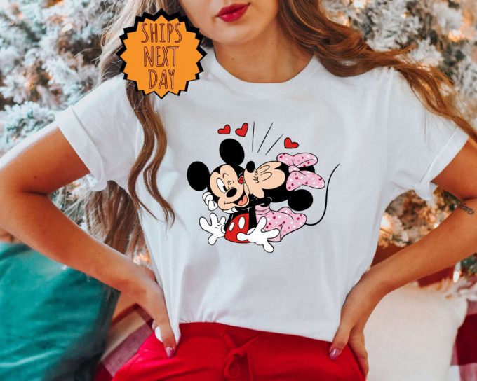 Valentine'S Day Mickey And Minnie Love Shirt ,Disney Couples Love Shirt, Disneyland Heart Shirt, Disney Valentine'S Day, Gift For Girlfriend 5