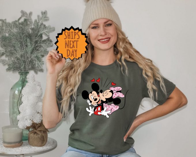 Valentine'S Day Mickey And Minnie Love Shirt ,Disney Couples Love Shirt, Disneyland Heart Shirt, Disney Valentine'S Day, Gift For Girlfriend 7