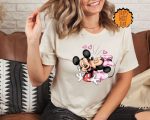 Valentine’s Day Mickey and Minnie love Shirt ,Disney Couples Shirt, Disneyland Shirt, Disney Valentine’s Day Shirt, Gift For Girlfriend Tee