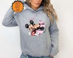 Valentine’s Day Mickey and Minnie Sweatshirt ,Disney Couples Hoodie, Disneyland Sweatshirt, Disney Valentine’s Day, Gift For Girlfriend Tee