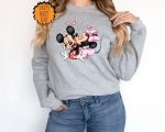 Valentine’s Day Mickey and Minnie Sweatshirt ,Disney Couples Hoodie, Disneyland Sweatshirt, Disney Valentine’s Day, Gift For Girlfriend Tee