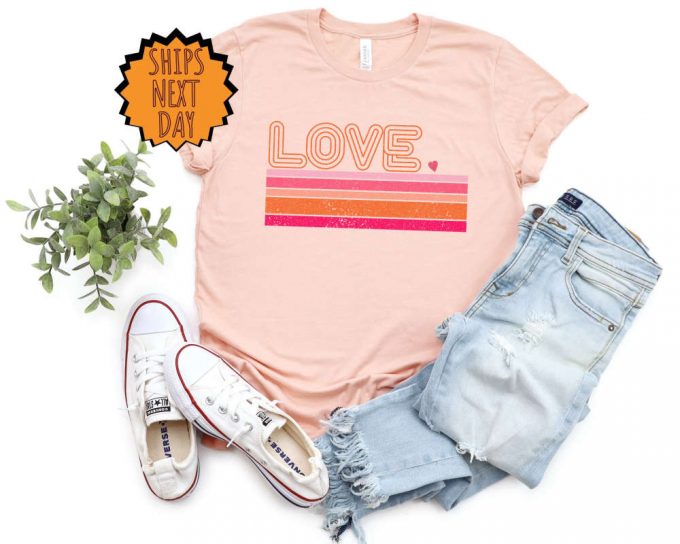 Valentines Day Retro Love Shirt, Valentines Day Shirt, Heart Love Shirt ,Cute Valentine Shirt, Valentines Day Gifts Tee, Valentines Gift Tee