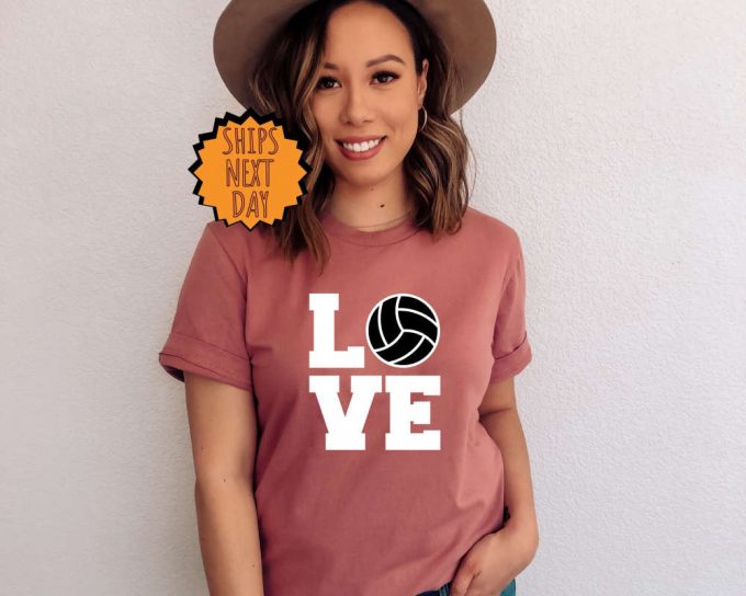 Volleyball Shirt, Volleyball Love Shirt ,Volleyball Team Gift Shirt, Volleyball Gift Shirt, Game Day Shirt, Volleyball Sport Shirt, Love Tee 5