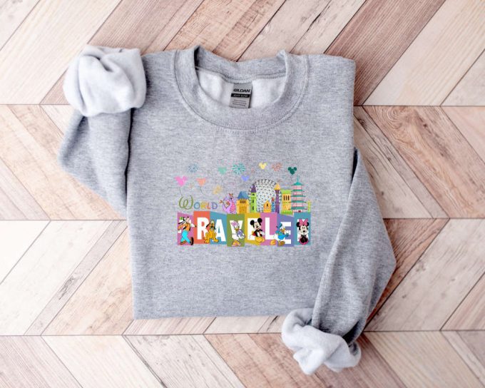 World Traveler Sweatshirt, Traveler Sweater, Disney Traveler Sweater,Disney Family Vacation Sweater,Disney Epcot Sweater,Disney Trip Sweater