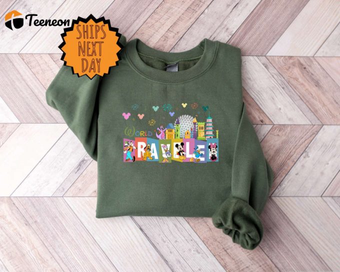 World Traveler Sweatshirt, Traveler Sweater, Disney Traveler Sweater,Disney Family Vacation Sweater,Disney Epcot Sweater,Disney Trip Sweater