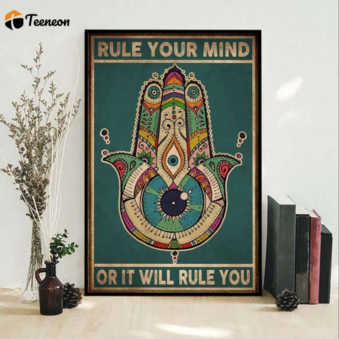 Yoga Lover Rule Your Mind Or It Will Rule You Poster For Home Decor Gift For Home Decor Gift 1