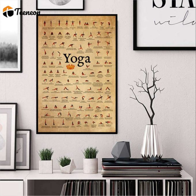 Yoga Lover Yoga Knowledge Poster For Home Decor Gift For Home Decor Gift 1