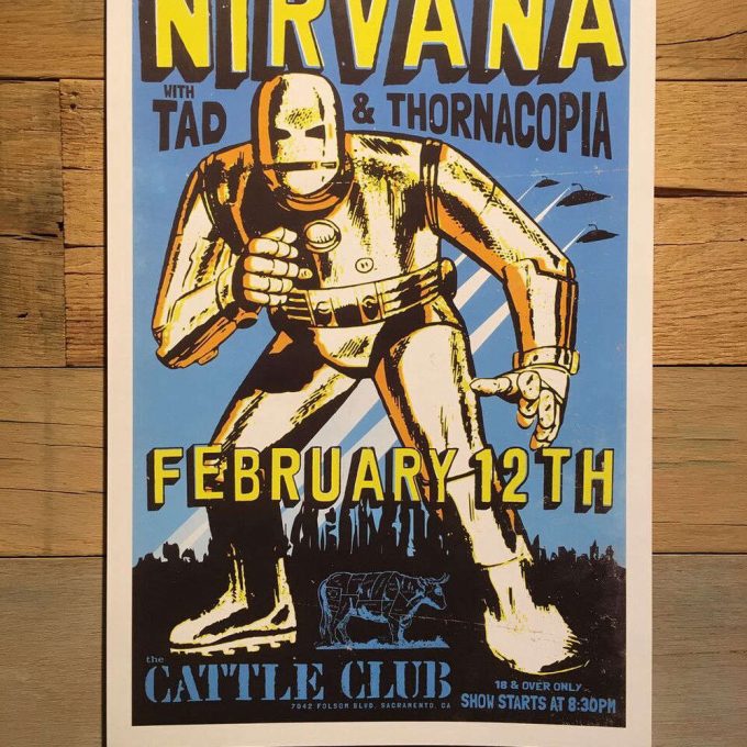 11X17 Nirvana Concert Poster For Home Decor Gift 2