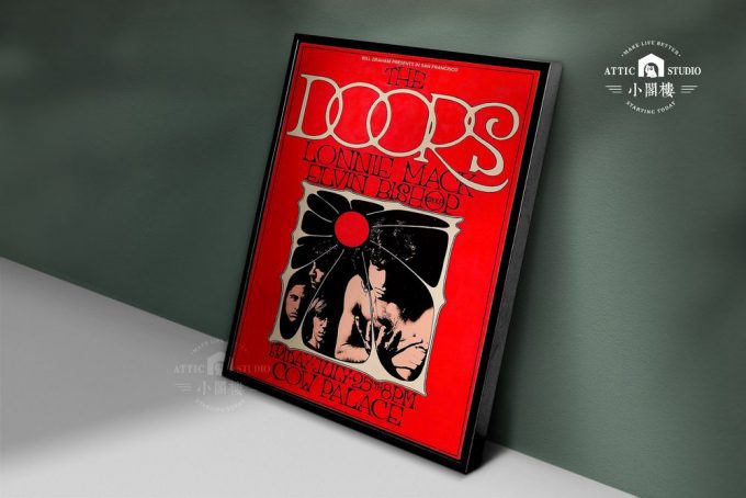 1969 The Doors Cow Palace Concert Poster For Home Decor Gift 3