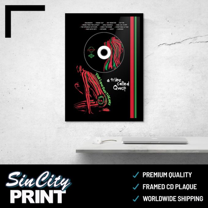 A Tribe Called Quest 'The Low End Theory' Cd Album Plaque - Hip-Hop/Rap Music Premium Matte Vertical Poster For Home Decor Gifts 2