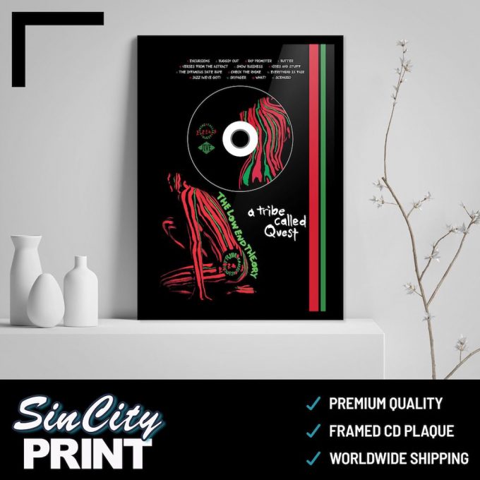 A Tribe Called Quest 'The Low End Theory' Cd Album Plaque - Hip-Hop/Rap Music Premium Matte Vertical Poster For Home Decor Gifts 3