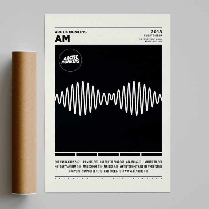 Arctic Monkeys Poster For Home Decor Gifts / Am Poster For Home Decor Gift / Album Cover Poster For Home Decor Gift 3