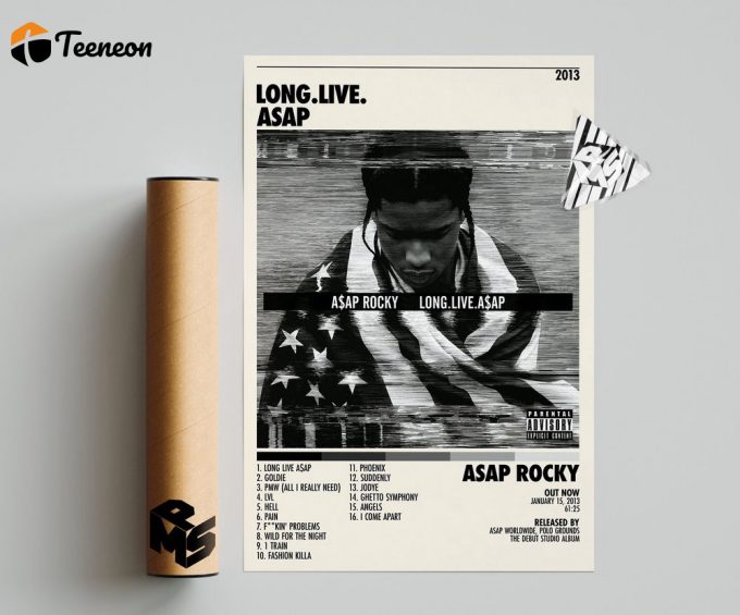 Asap Rocky Poster - Stylish Home Decor Gift Long Live Asap Poster - Perfect Home Decor Gift 1