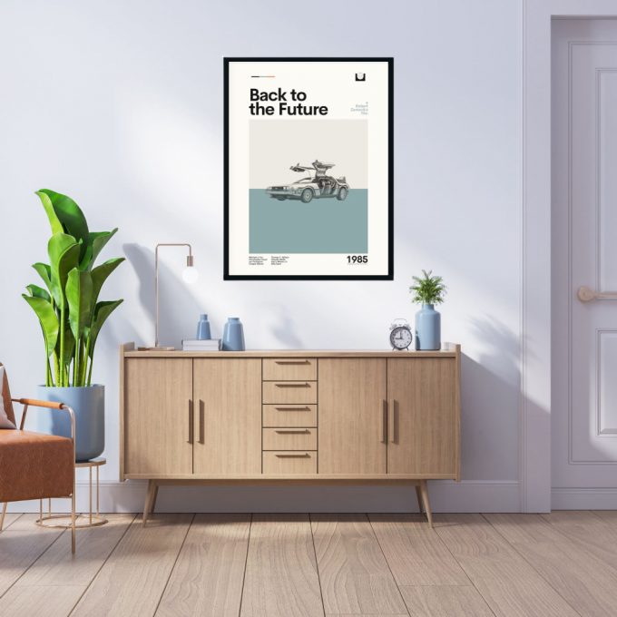 Back To The Future Movie Poster: Mid Century Modern Home Decor Gift 2