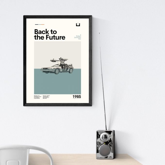 Back To The Future Movie Poster: Mid Century Modern Home Decor Gift 3