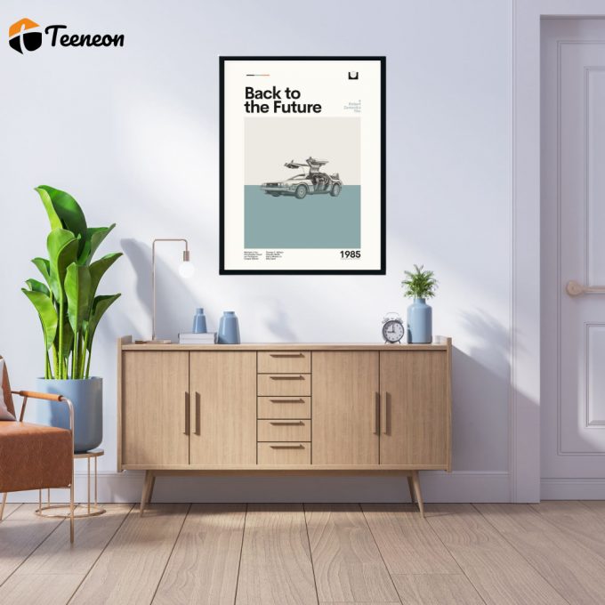 Back To The Future Movie Poster: Mid Century Modern Home Decor Gift 1