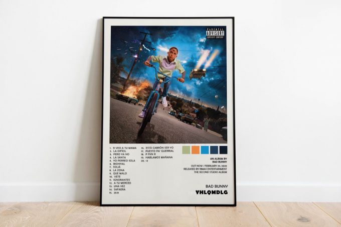 Bad Bunny Poster For Home Decor Gift - Yhlqmdlg Merch &Amp; Album Print 3