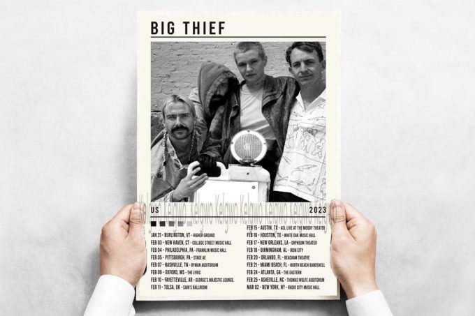 Big Thief World Tour 2023 Poster For Home Decor Gift 2