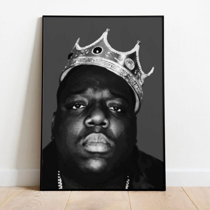 Biggie Smalls Crown Poster For Home Decor Gift, Notorious Big, Biggie Smalls Poster For Home Decor Gift 2