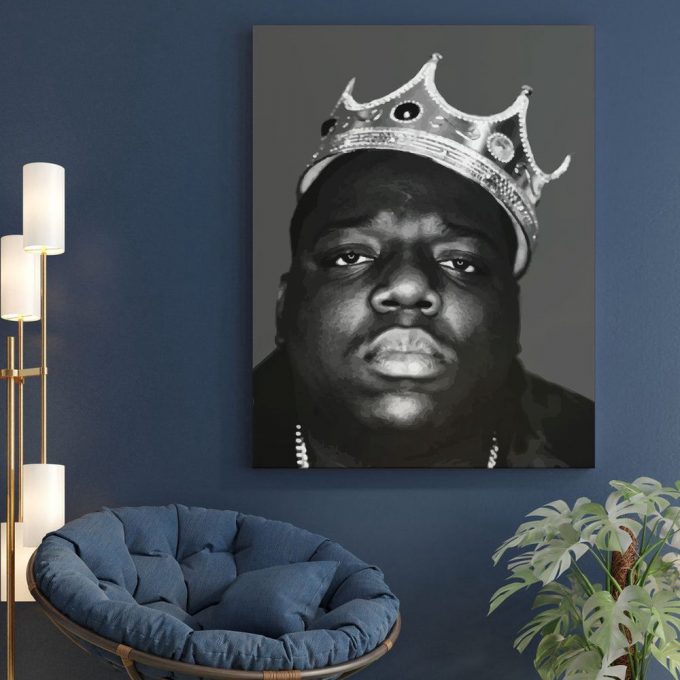 Biggie Smalls Crown Poster For Home Decor Gift, Notorious Big, Biggie Smalls Poster For Home Decor Gift 4