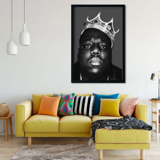 Biggie Smalls Crown Poster For Home Decor Gift, Notorious Big, Biggie Smalls Poster For Home Decor Gift 6