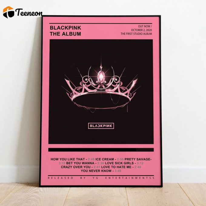 Blackpink – The Album Album Cover Premium Matte Vertical Poster For Home Decor Gift