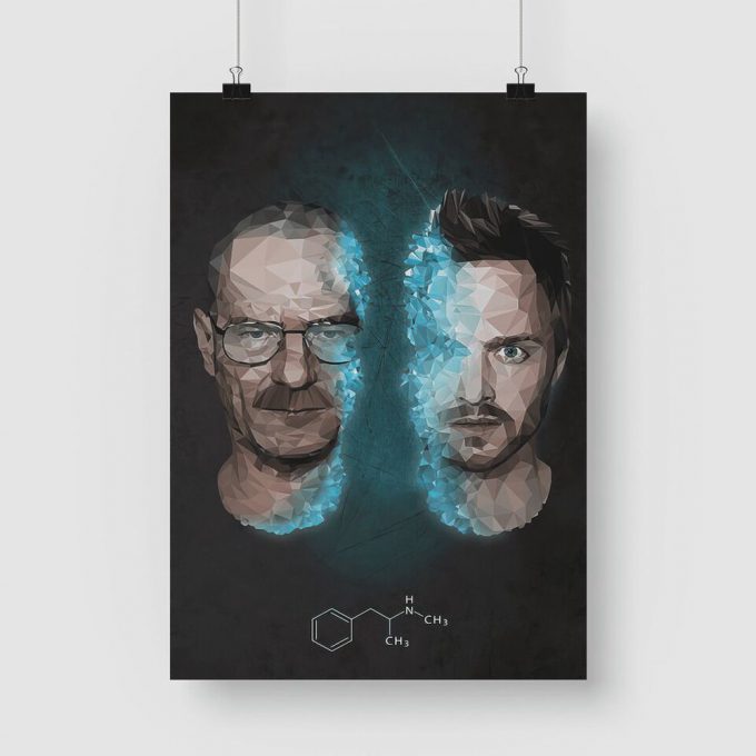 Breaking Bad Art Poster For Home Decor Gift For Fans, Walter White And Jesse Pinkman Artwork 2