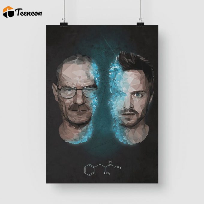 Breaking Bad Art Poster For Home Decor Gift For Fans, Walter White And Jesse Pinkman Artwork 1