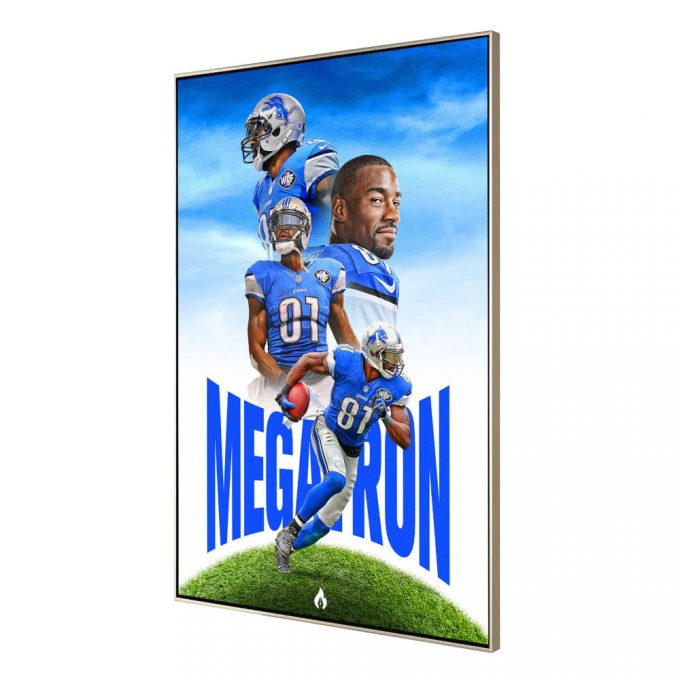 Calvin Johnson Poster For Home Decor Gift, Detroit Lions, Sports Player Print, Art Print Poster For Home Decor Gift 2