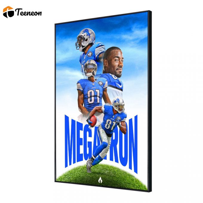 Calvin Johnson Poster For Home Decor Gift, Detroit Lions, Sports Player Print, Art Print Poster For Home Decor Gift 1