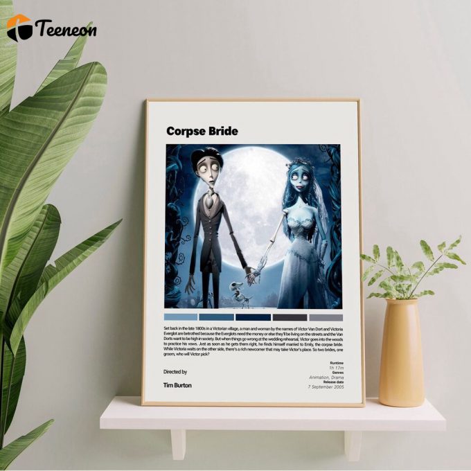 Corpse Bride | Tim Burton | Minimalist Vintage Movie Poster For Home Decor Gift 1