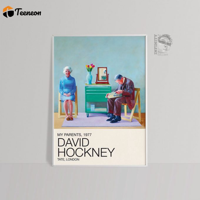 Vintage David Hockney Poster: My Parents 1977 - Home Decor Gift 1